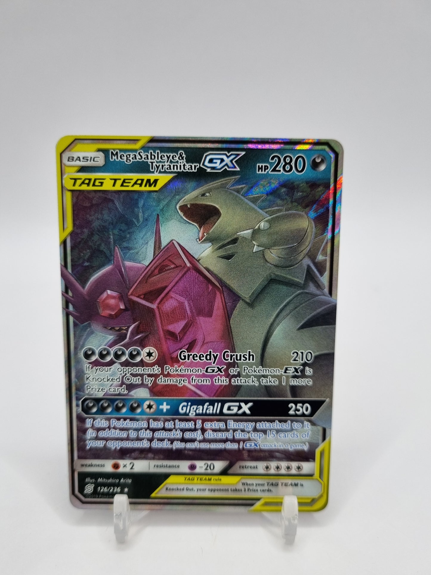 Mega Sableye & Tyranitar Gx Unified Minds 126/236