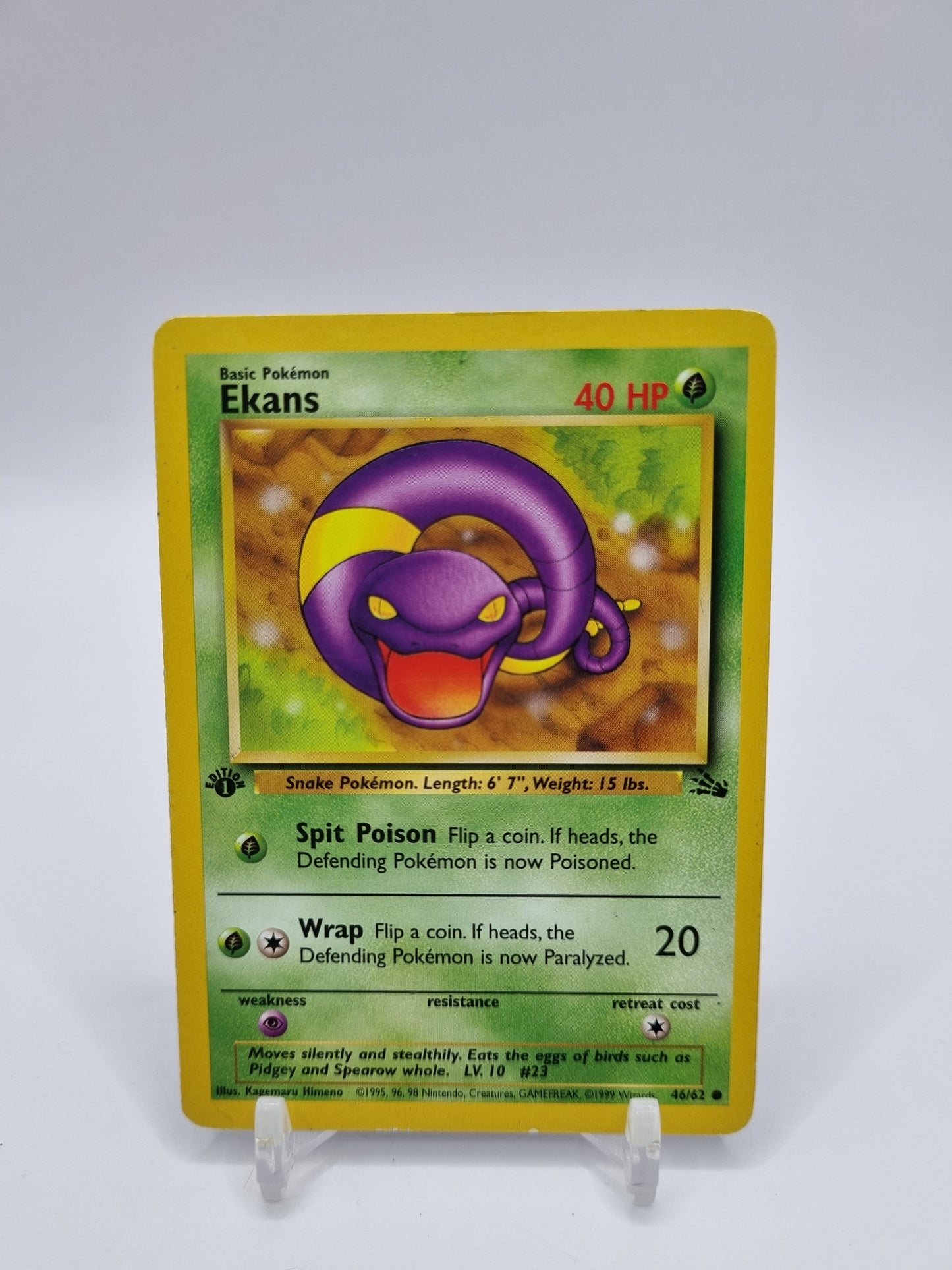 Ekans 1st Edition Fossil Set 46/62