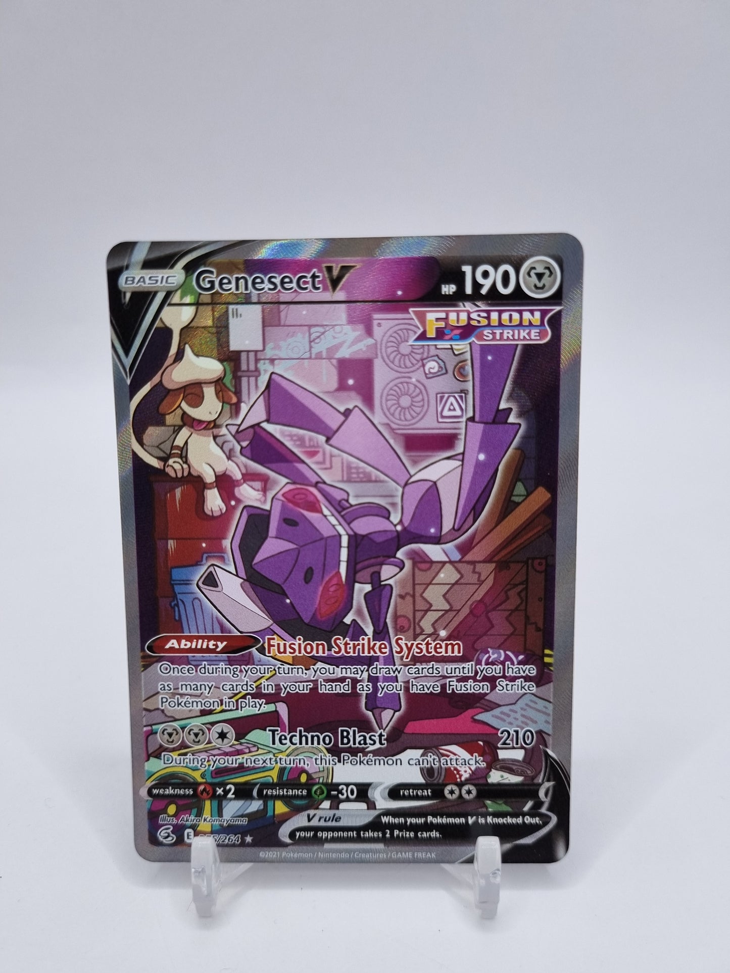 Genesect V Alt Art Secret Rare Fusion Strike 255/264