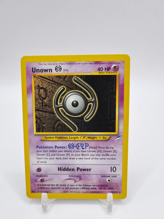 Unown H Rare Neo Destiny 28/105