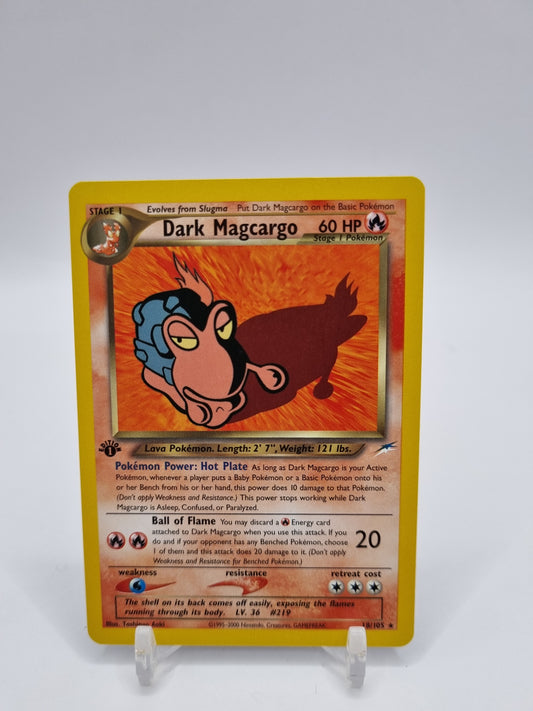 Dark Magcargo Rare 1st Edition Neo Destiny 18/105