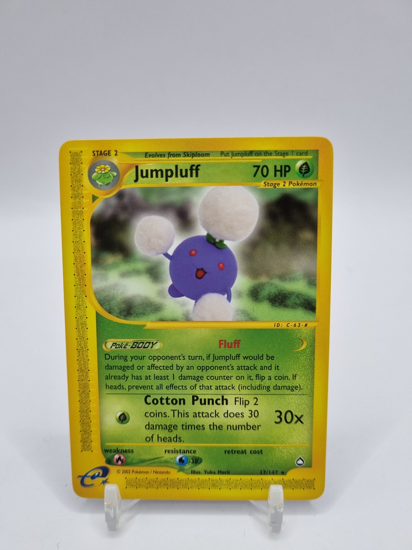 Jumpluff Rare E Reader Aquapolis 17/147