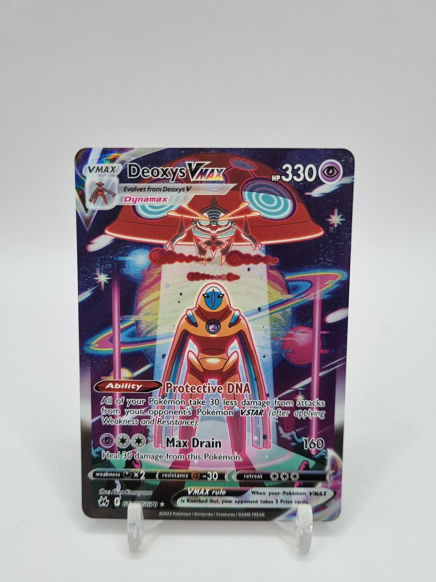 Deoxys Vmax Full Art Crown Zenith GG45/GG70