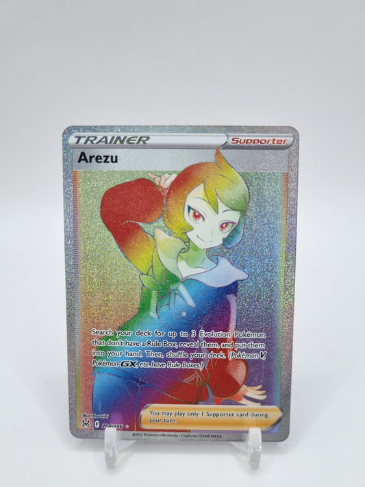 Arezu Rainbow Secret Rare Lost Origins 204/196