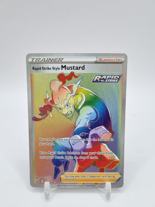 Rapid Strike Style Mustard Rainbow Secret Rare Battle Styles 176/163