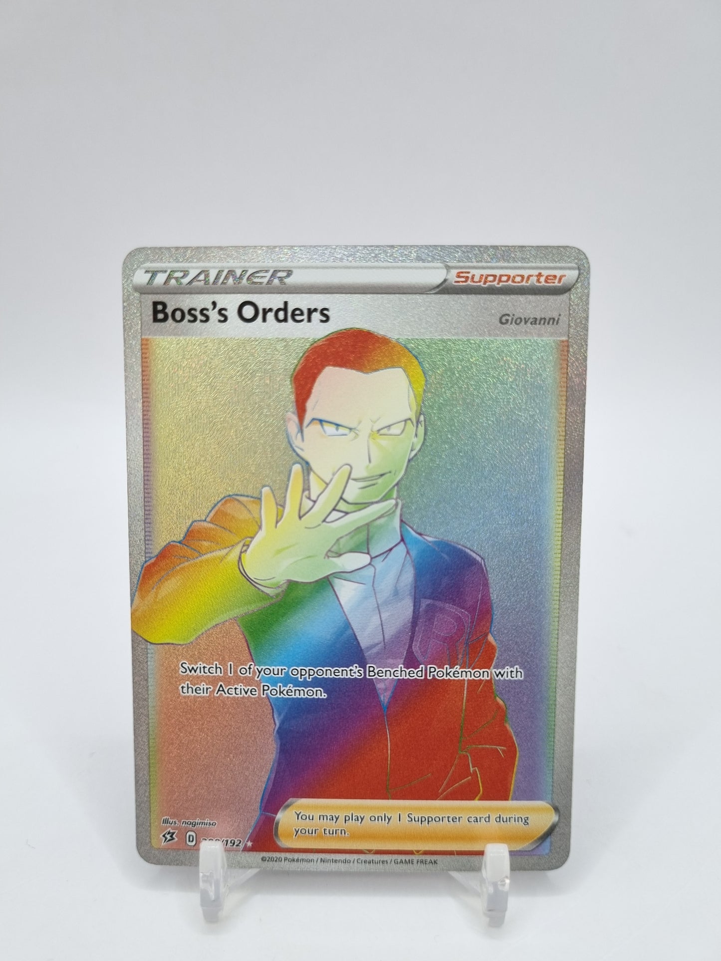 Boss's Orders Rainbow Secret Rare Rebel Clash 200/192