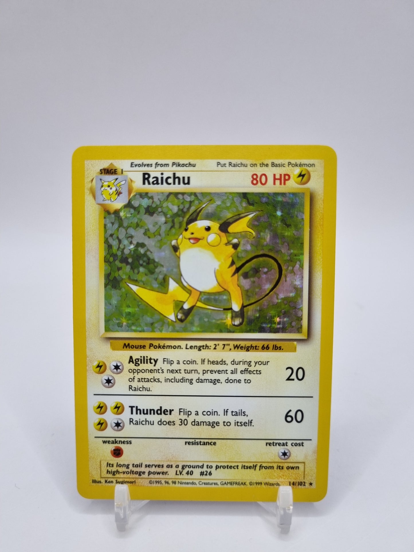 Raichu Holo Base Set 14/102