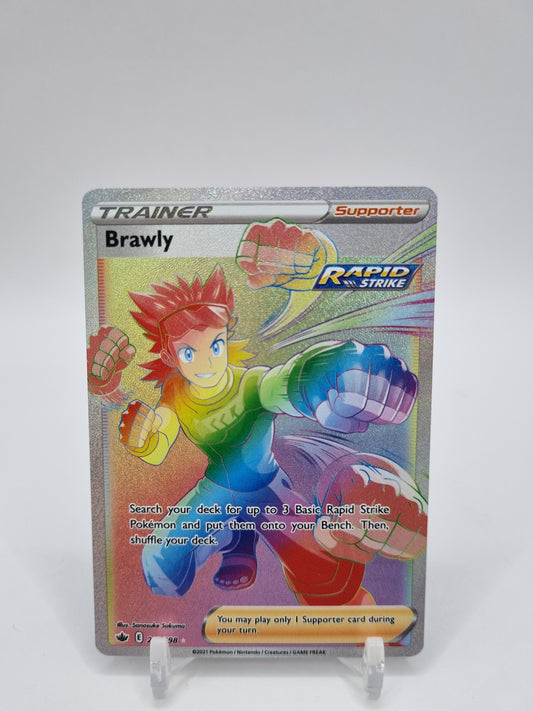 Brawly Rainbow Secret Rare Chilling Reign 212/198