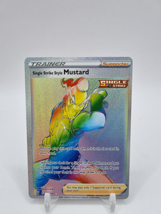 Single Strike Style Mustard Rainbow Secret Rare Battle Styles 177/163