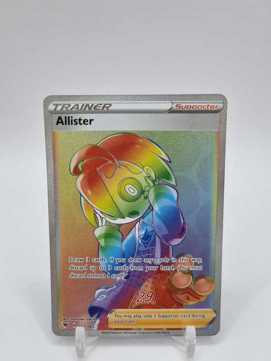 Allister Rainbow Secret Rare Vivid Voltage 192/185