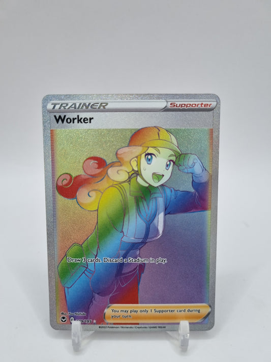 Worker Rainbow Secret Rare Silver Tempest 209/195