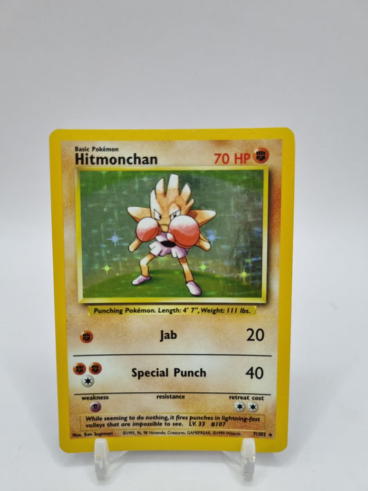 Hitmonchan Holo Base Set 7/102