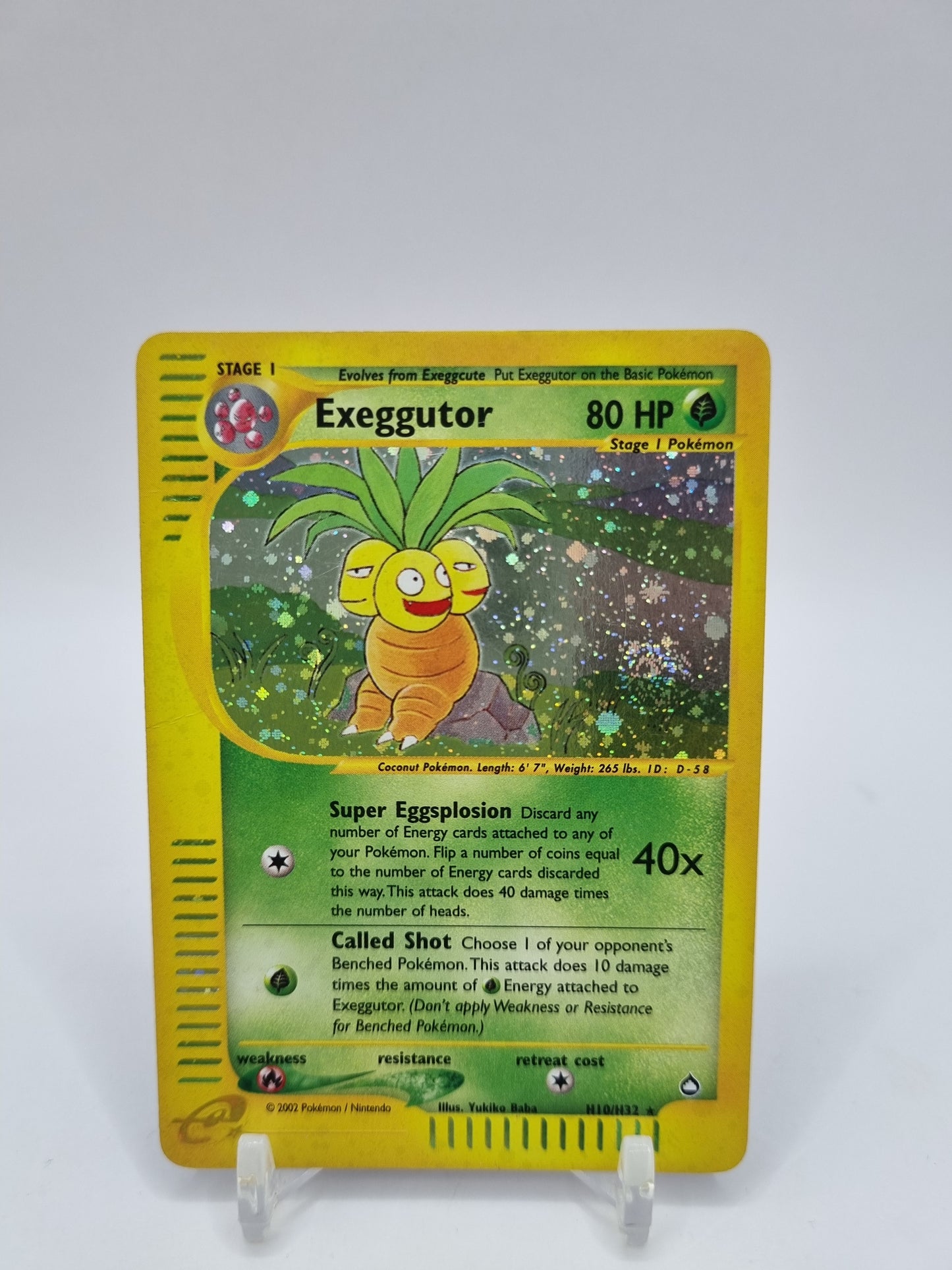 Exeggutor Holo E Reader Aquapolis H10/H32