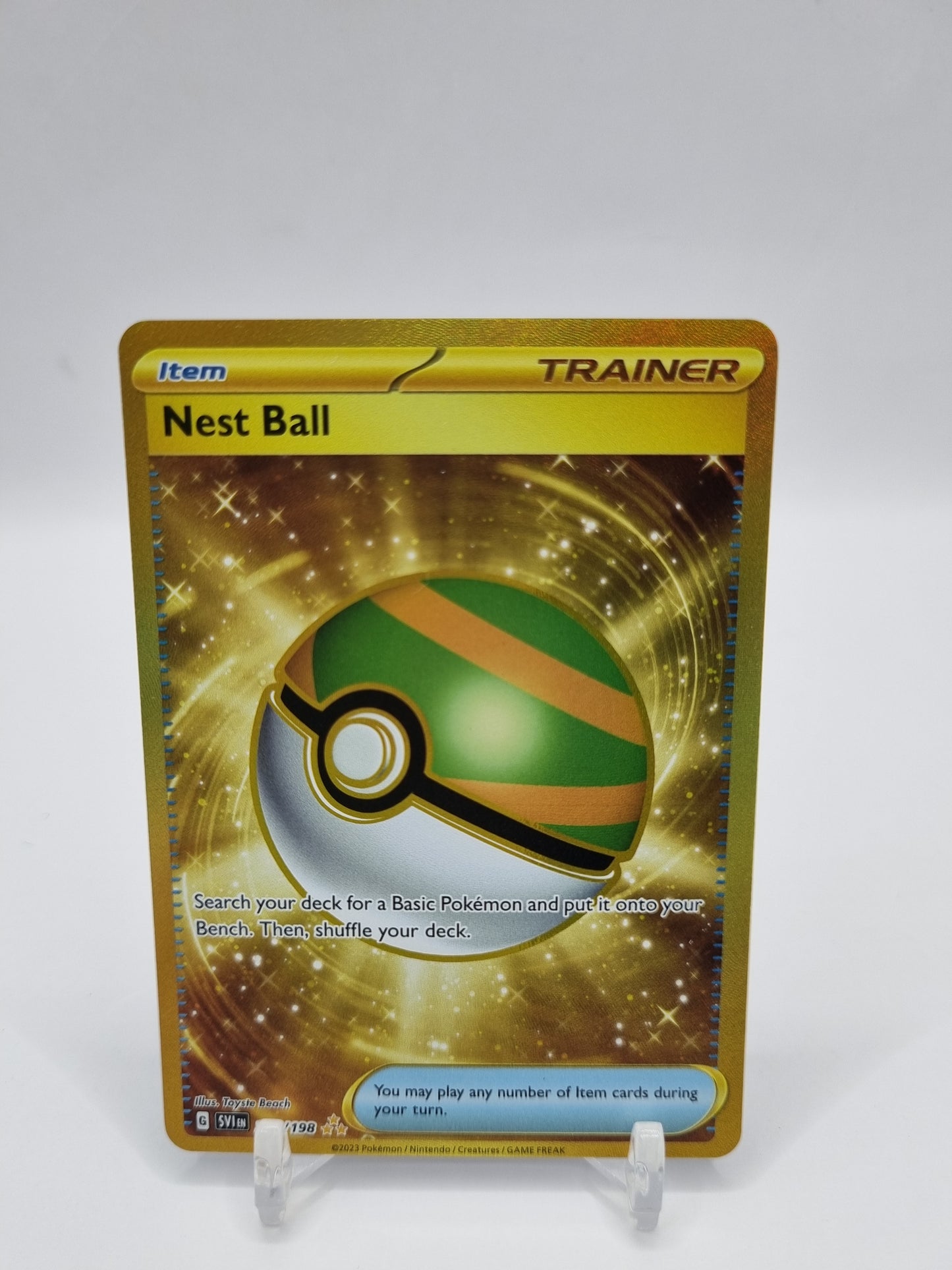 Nest Ball Gold Secret Rare Scarlet & Violet Base Set 255/198