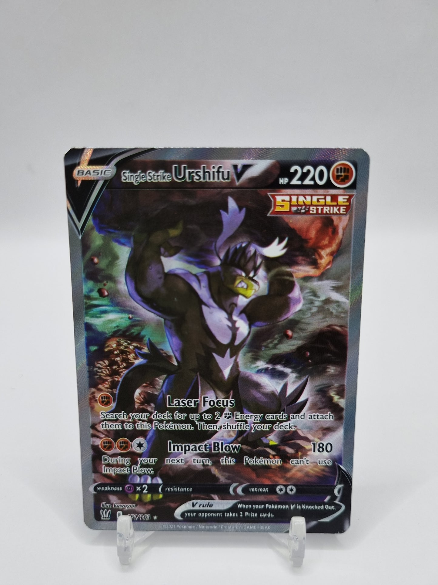 Single Strike Urshifu V Alt Art Secret Rare Battle Styles 151/165