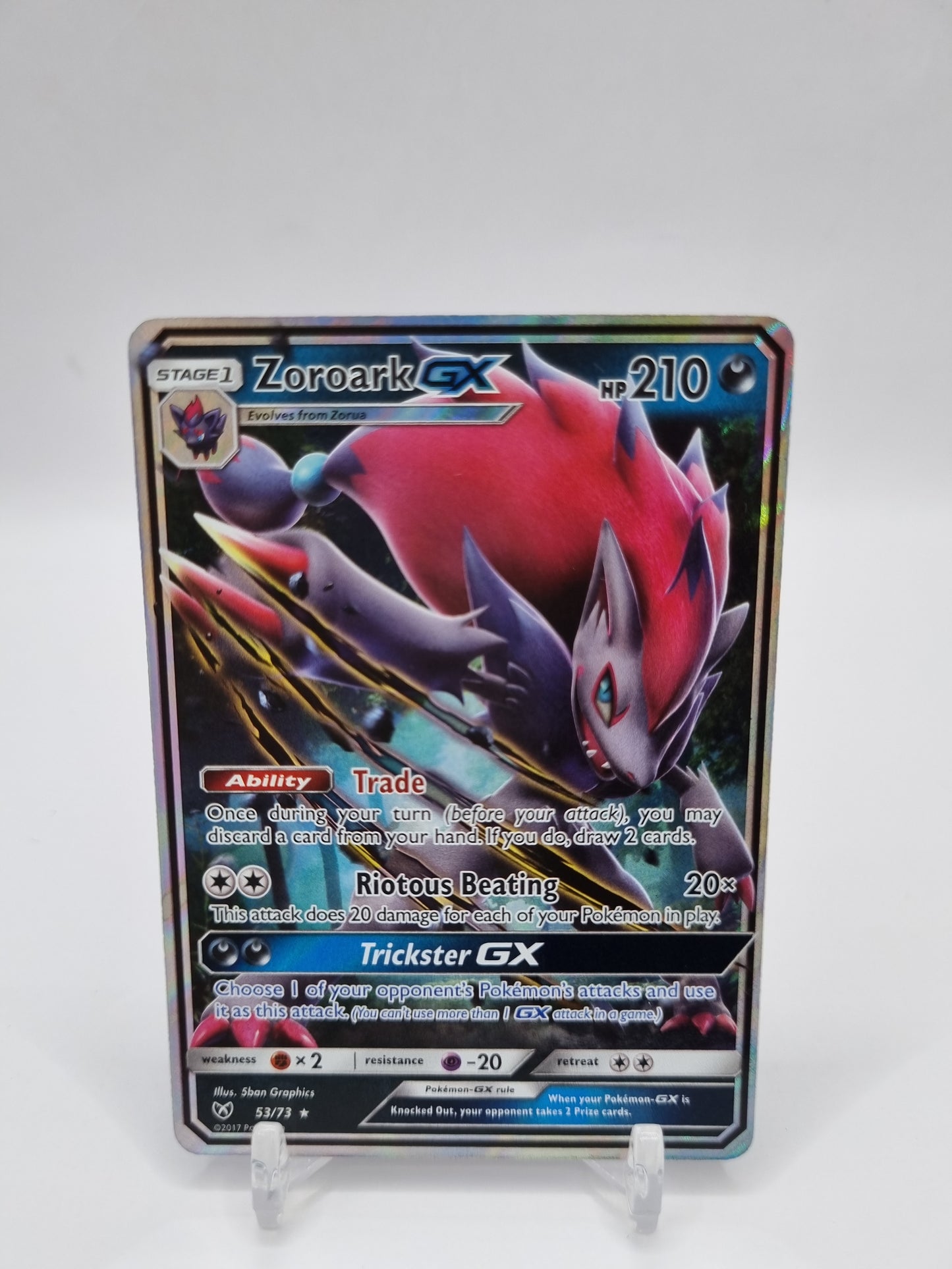 Zoroark Gx Shining Legends 53/73