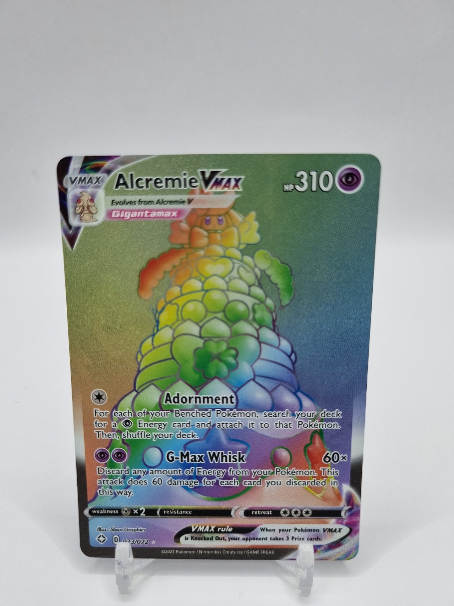 Alcremie Vmax Rainbow Secret Rare Champions Path 073/072