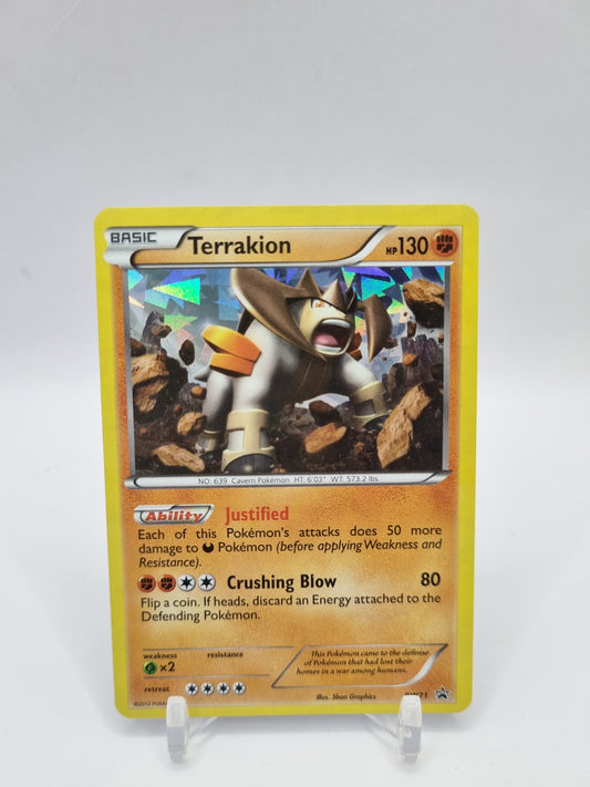 Terrakion Cracked Ice Holo Promo BW71