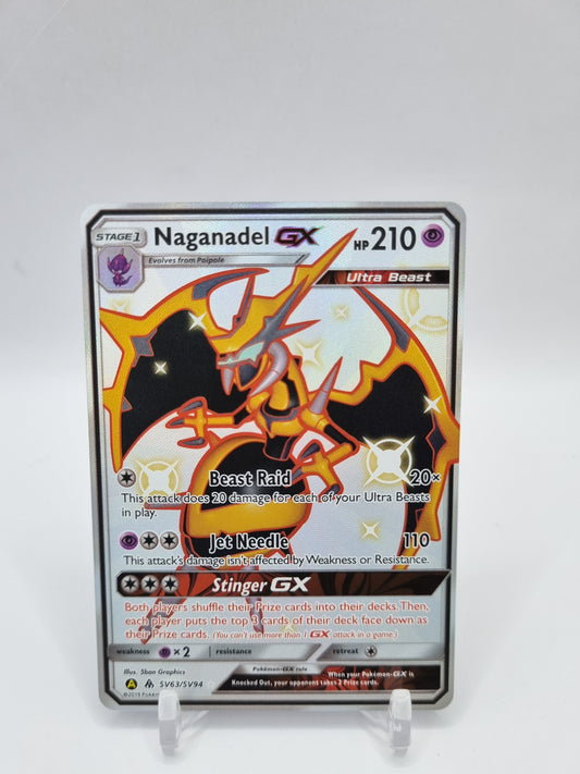 Naganadel Gx Shiny Full Art Hidden Fates SV63/SV94