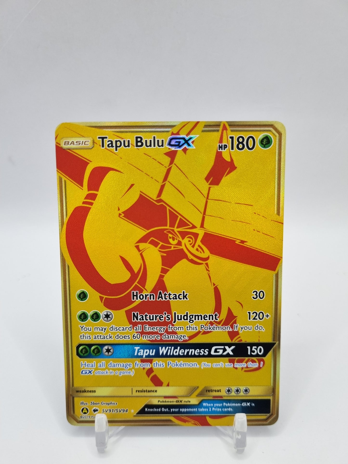 Tapu Bulu Gx Gold Secret Rare Hidden Fates SV91/SV94