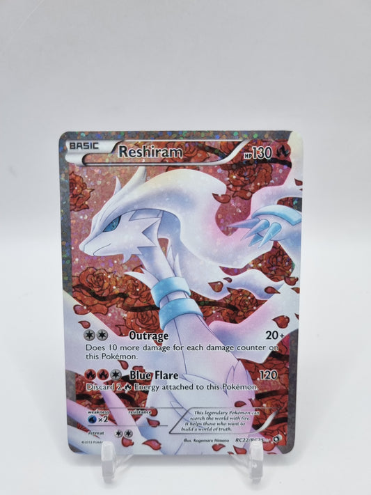 Reshiram Full Art Legendary Treasures RC22/RC25