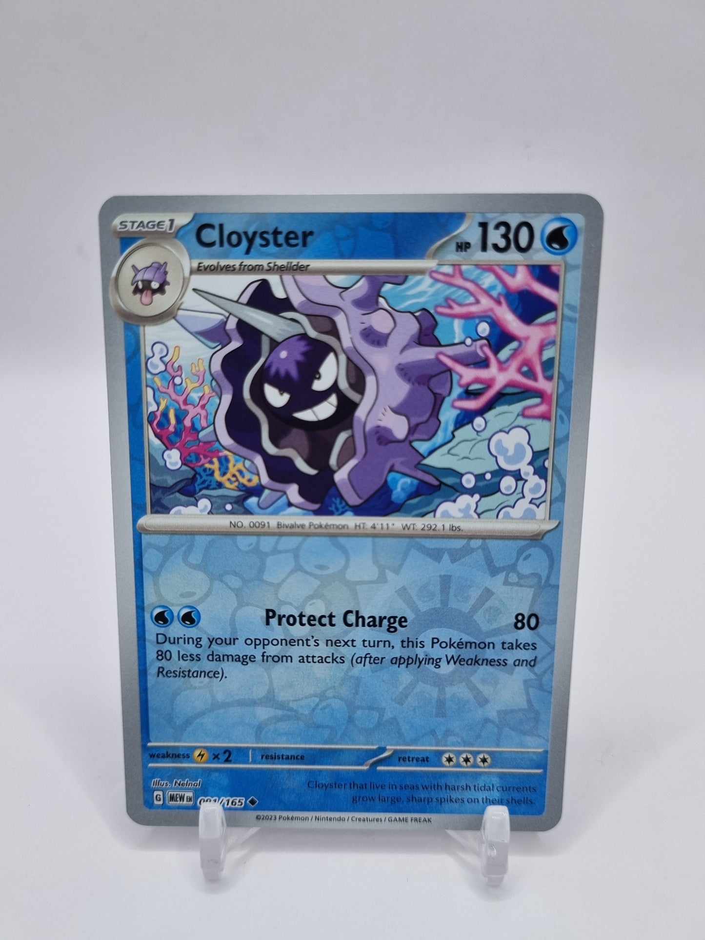 Cloyster Reverse Holo 151 091/165