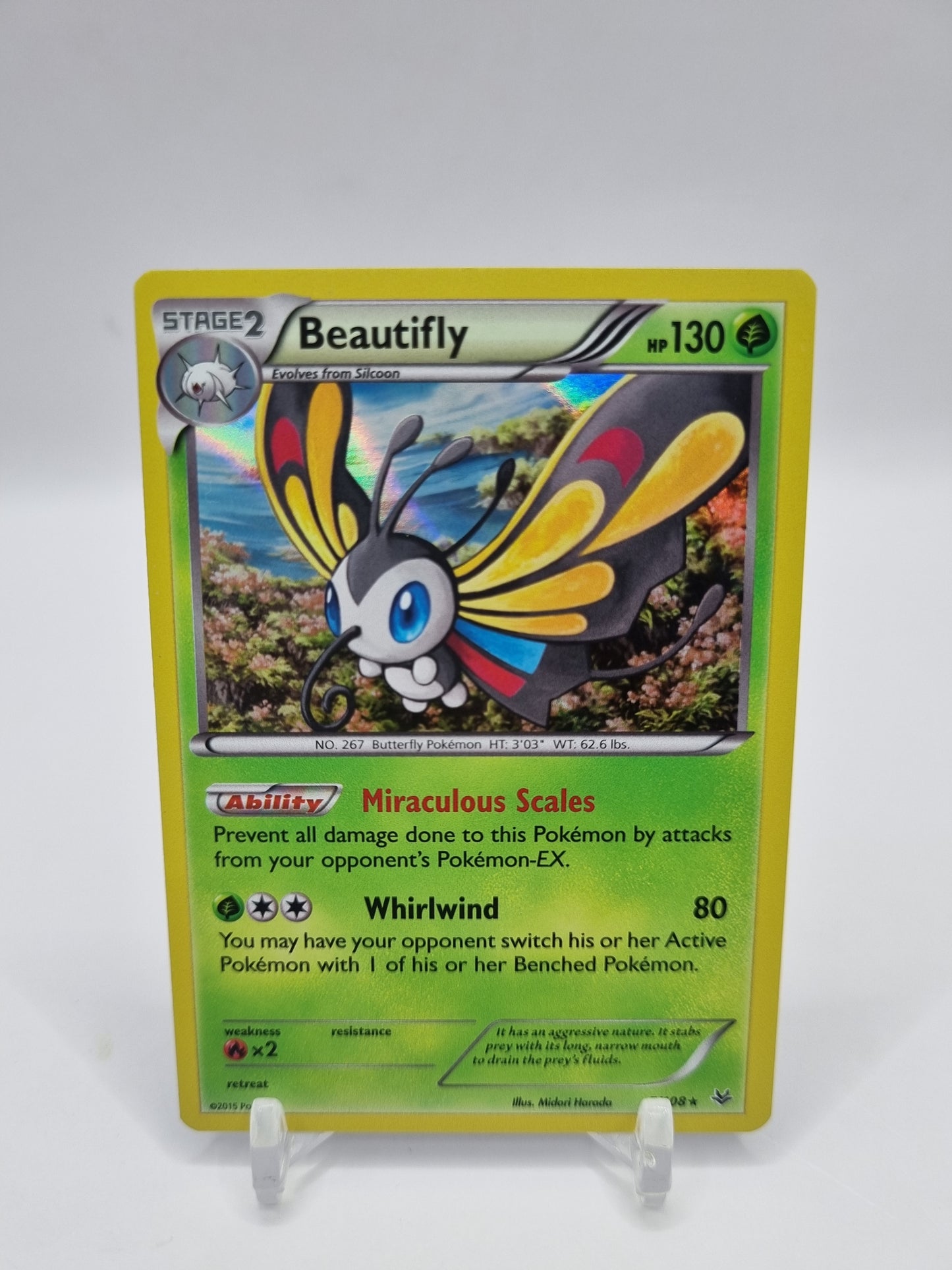 Beautifly Holo Roaring Skies 5/108