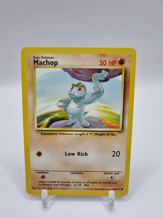 Machop 1999-2000 4th Print Base Set 52/102