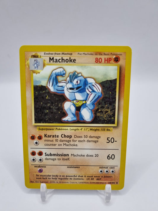 Machoke 1999-2000 4th Print Base Set 34/102
