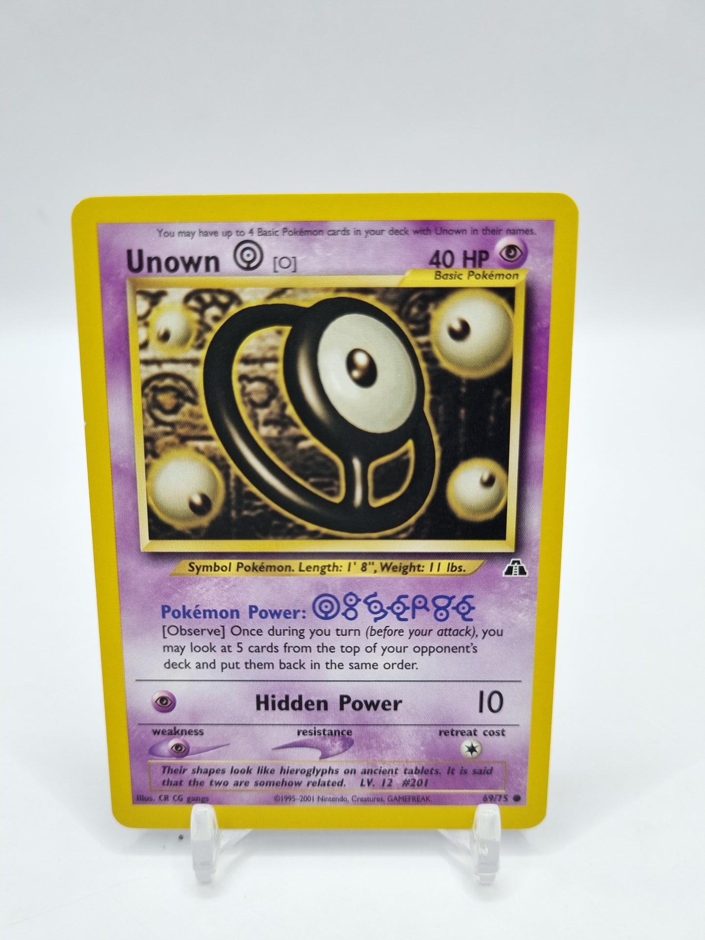 Unown ( O ) Neo Discovery 69/75