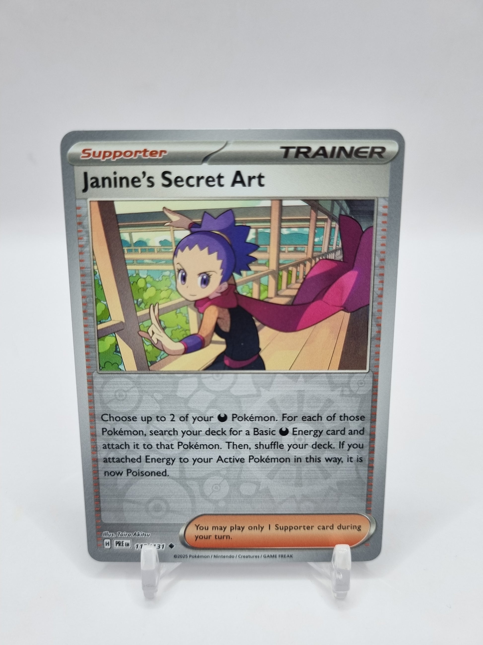 janine's secret art pokemon card Janine's Secret Art Reverse Holo Prismatic Evolutions 112/131 – Arcticcollect