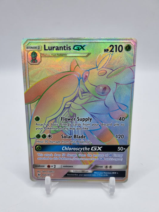 Lurantis Gx Rainbow Secret Rare Sun & Moon Base Set 150/149