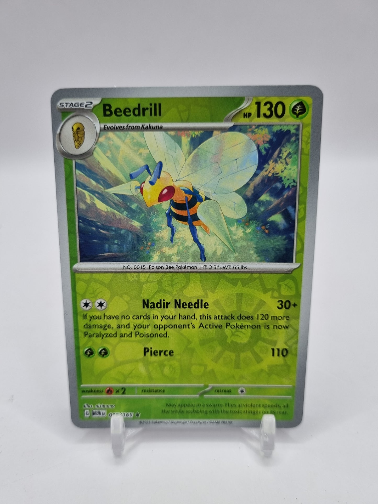 Beedrill Reverse Holo 151 015/165