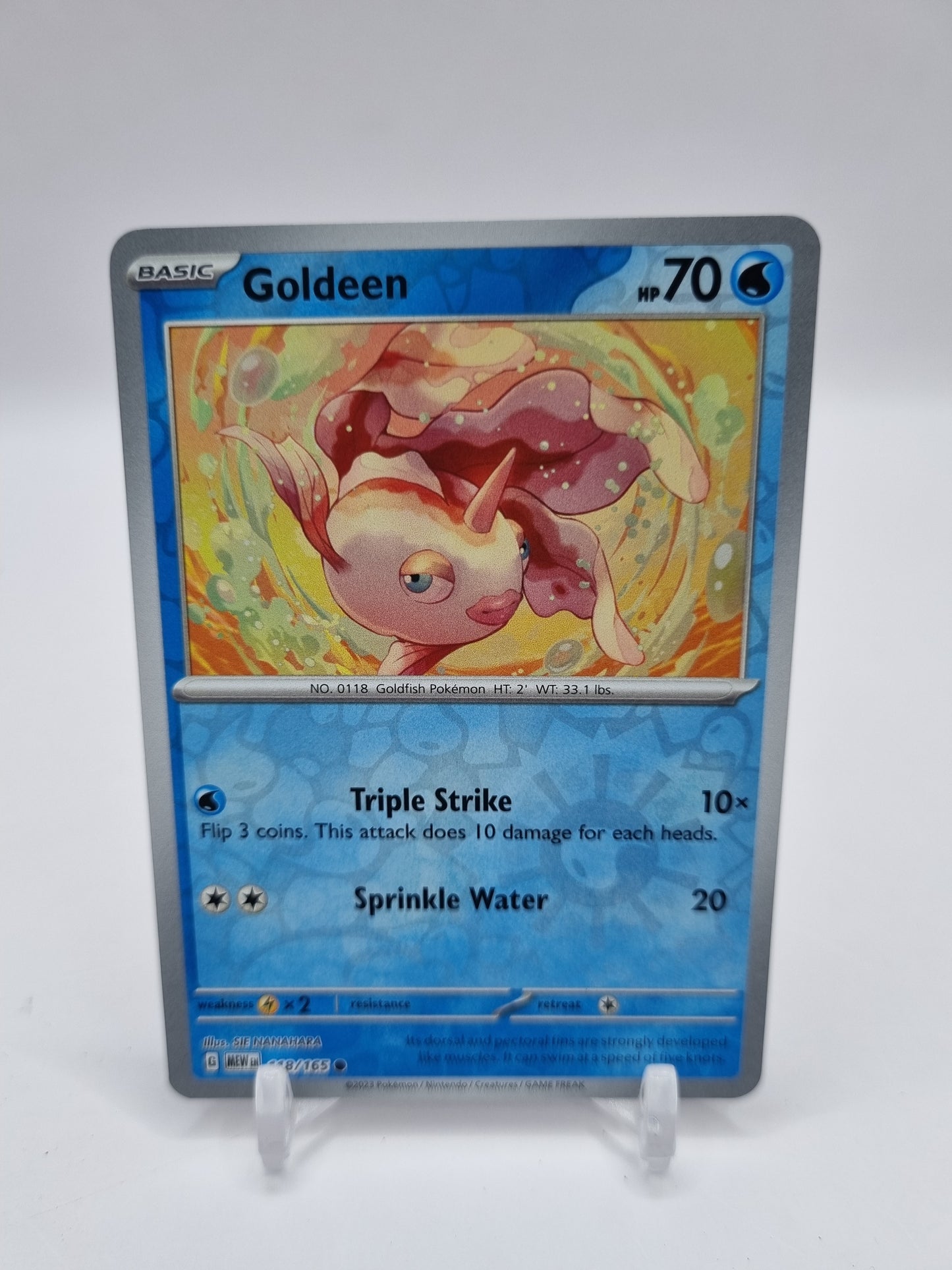 Goldeen Reverse Holo 151 118/165
