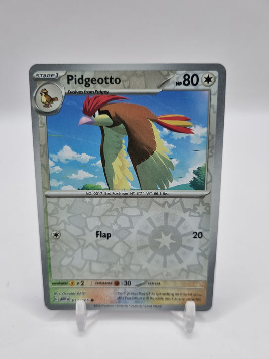 Pidgeotto Reverse Holo 151 017/165