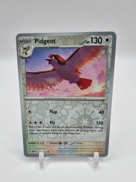 Pidgeot Reverse Holo 151 018/165