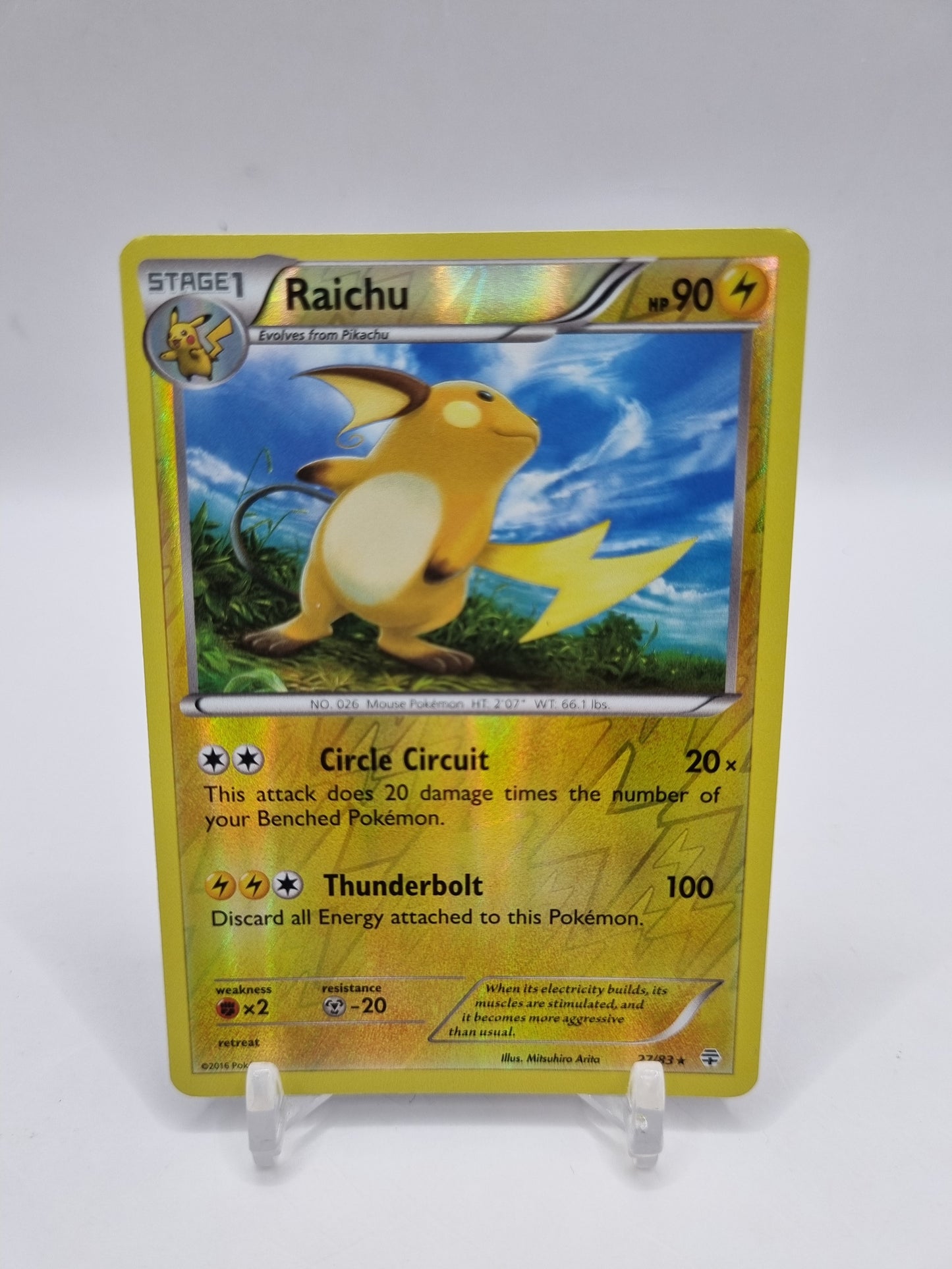 Raichu Reverse Holo Generations 27/83