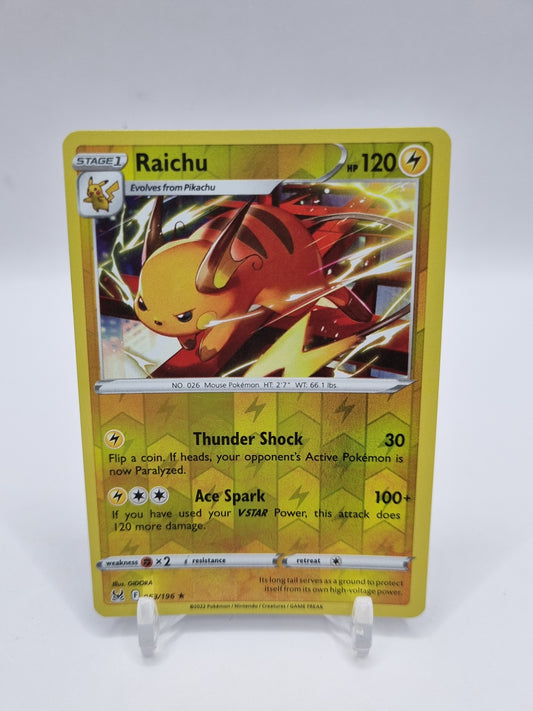 Raichu Reverse Holo Lost Origins 053/196