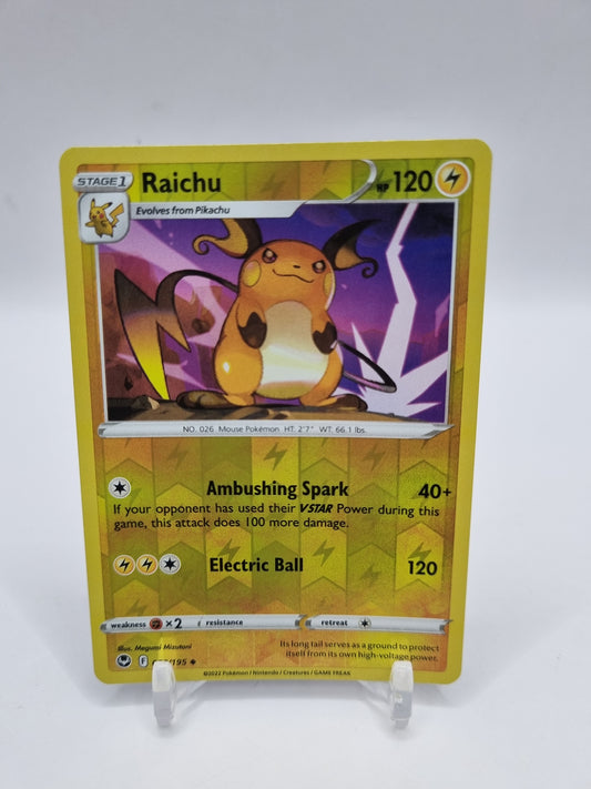 Raichu Reverse Holo Silver Tempest 050/195
