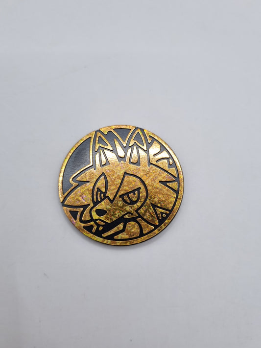 Lycanroc ( Disco Orange ) Official Pokemon Coin