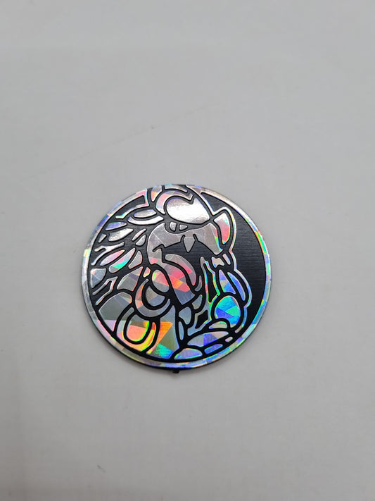 Kommo-o ( Silver ) Official Pokemon Coin