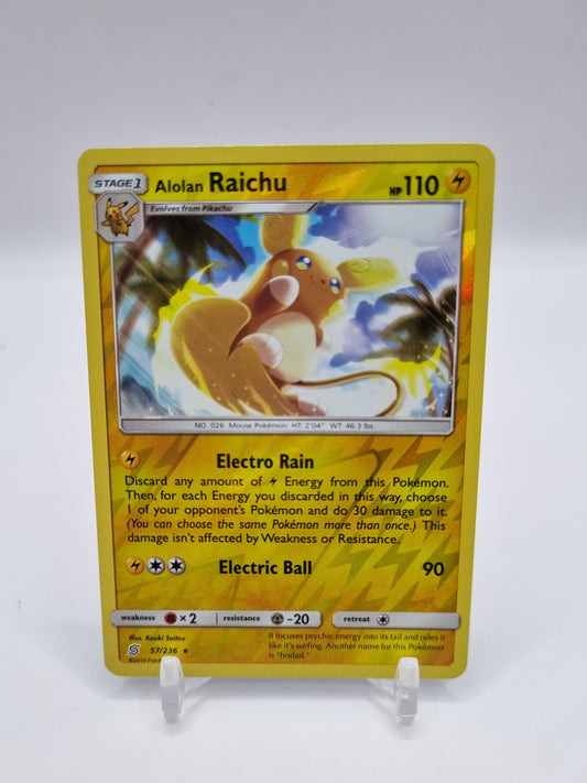 Alolan Raichu Reverse Holo Unified Minds 57/236