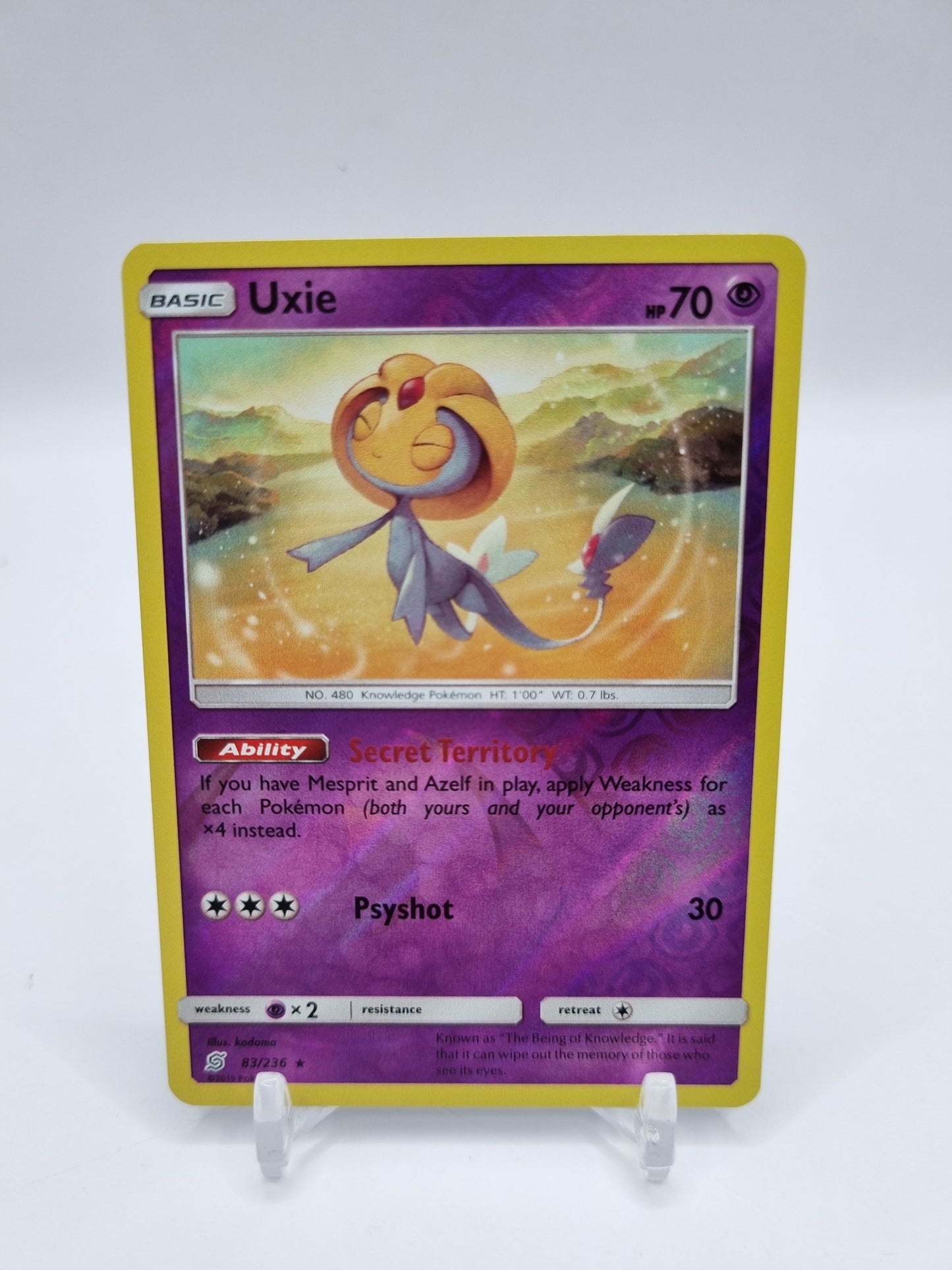 Uxie Reverse Holo Unified Minds 83/236
