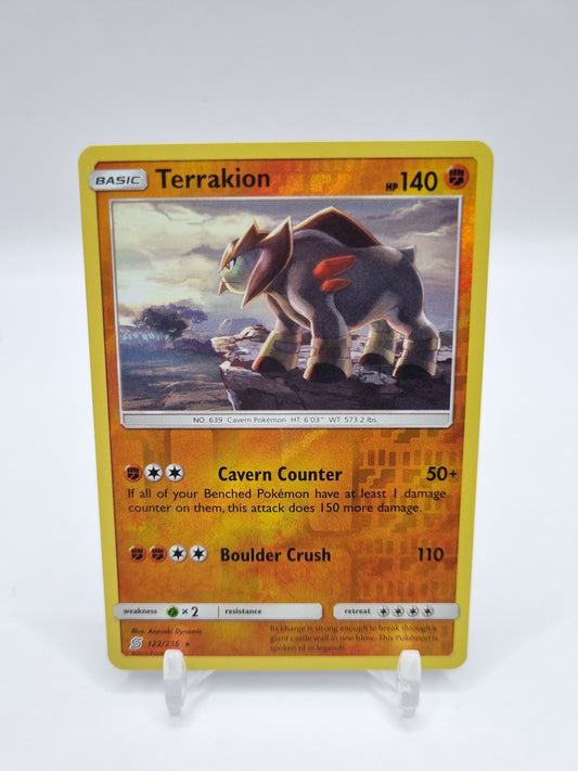 Terrakion Reverse Holo Unified Minds 122/236