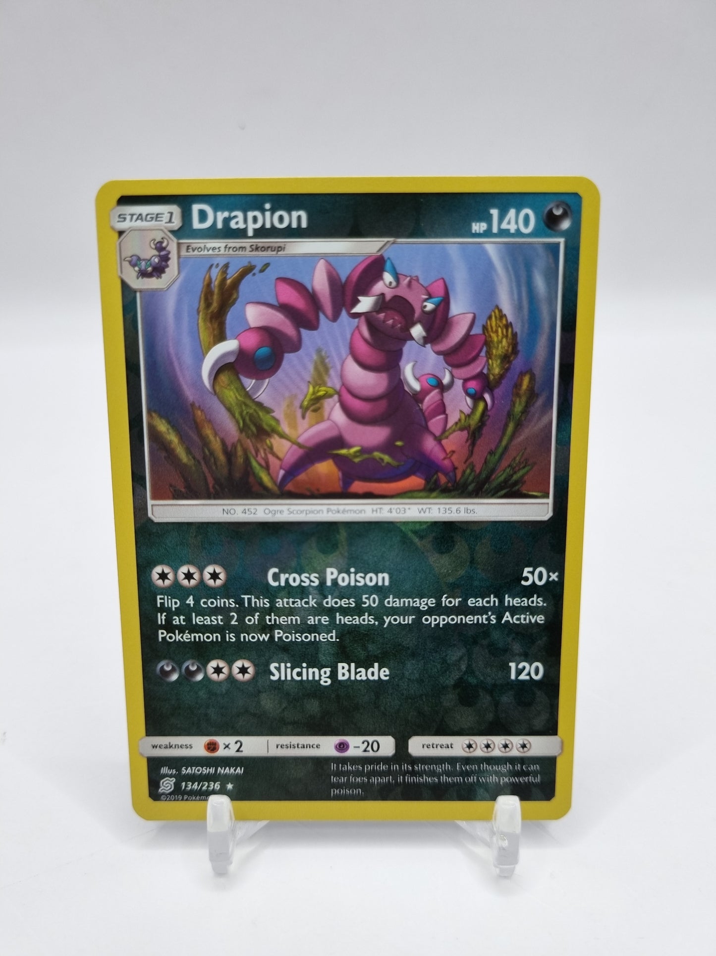 Drapion Reverse Holo Unified Minds 134/236