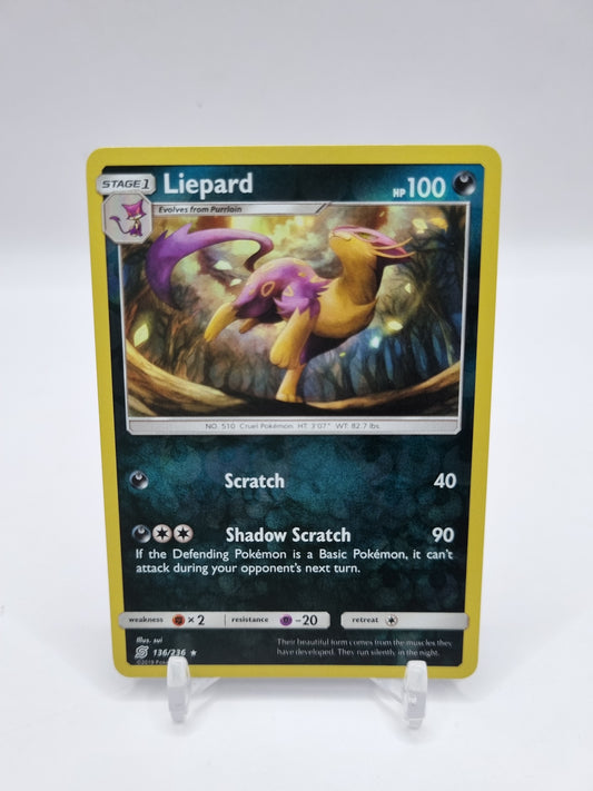 Liepard Reverse Holo Unified Minds 136/236