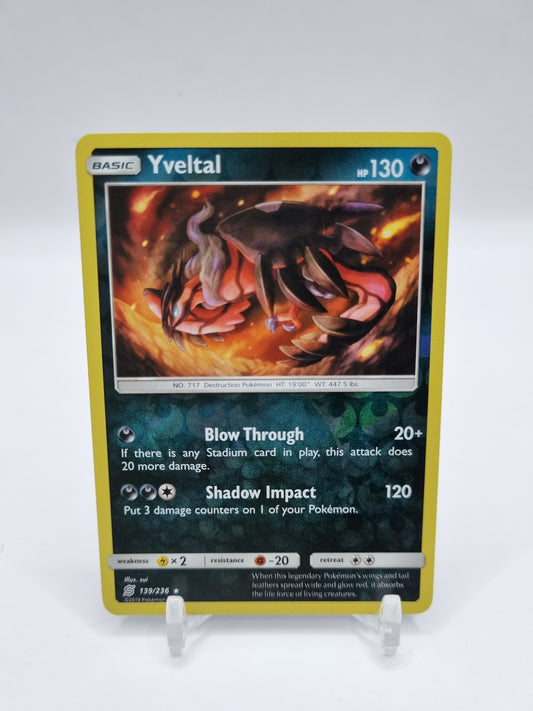 Yveltal Reverse Holo Unified Minds 136/236
