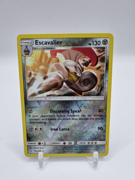 Escavalier Reverse Holo Unified Minds 142/236