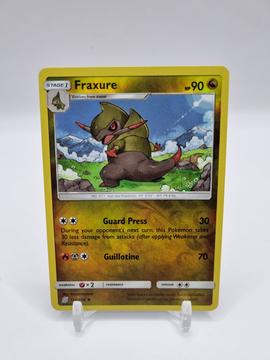 Fraxure Reverse Holo Unified Minds 155/236