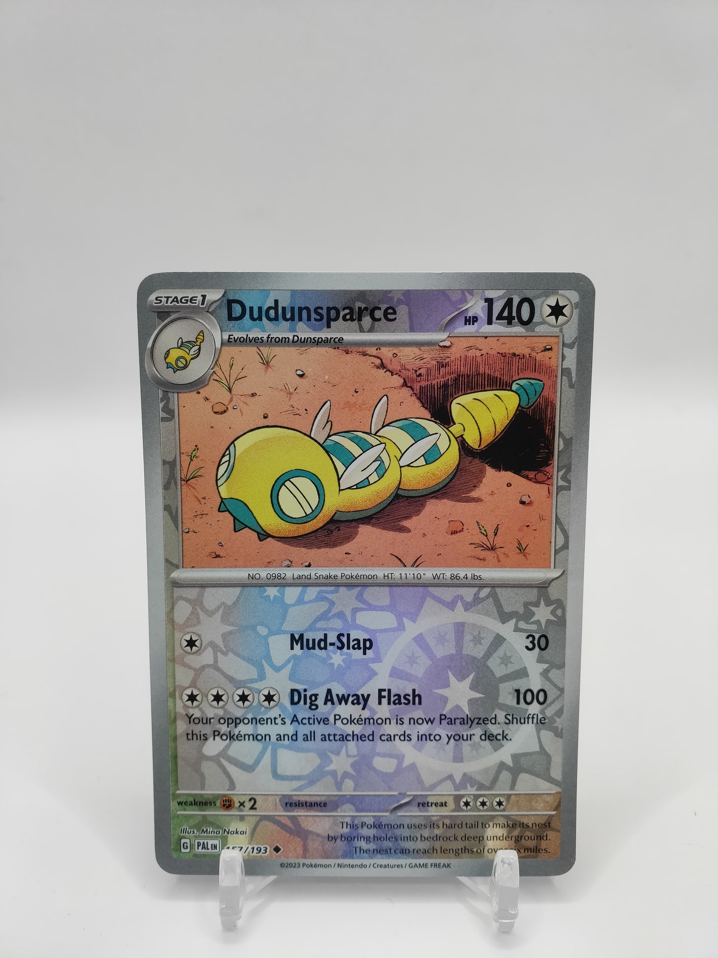 Dudunsparce Reverse Holo Paldea Evolved 157/193